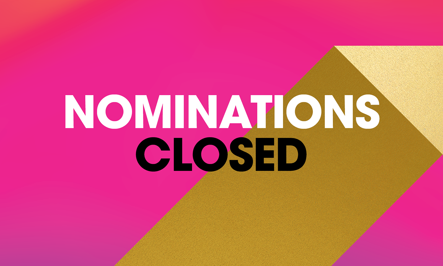 Nominations Closed