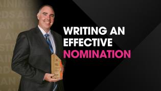 Writing an effective nomination website banner